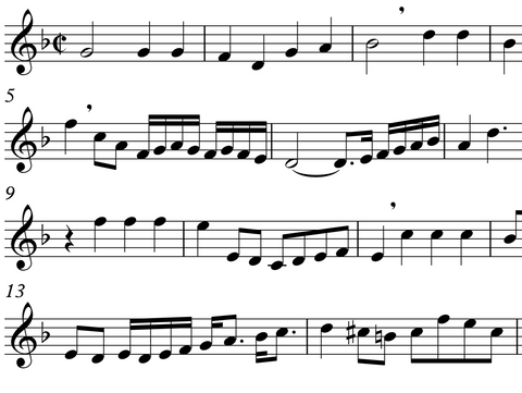 'Ricercare alla Nuova' sheet music SOPRANO/TENOR