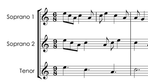 Le Ray au Soleyl - medieval trio sheet music SOPRANO/TENOR