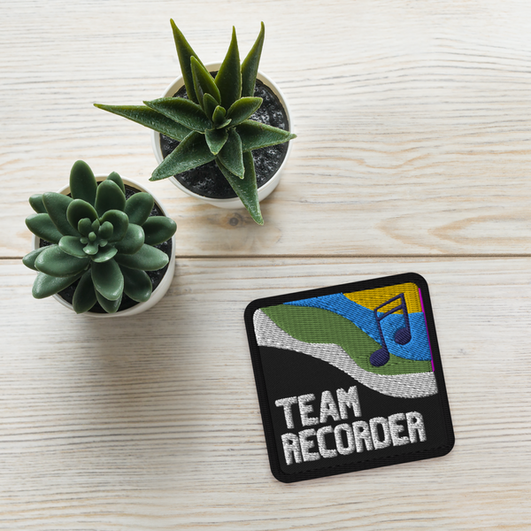 Embroidered patches - Team Recorder Classic
